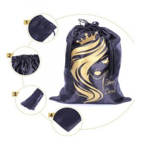 Silk Pouches with Drawstring for Hair Tools